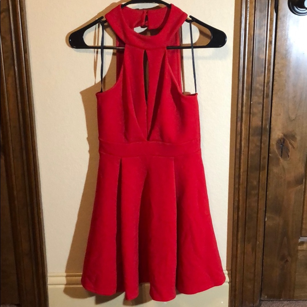 Mini red dress size S.